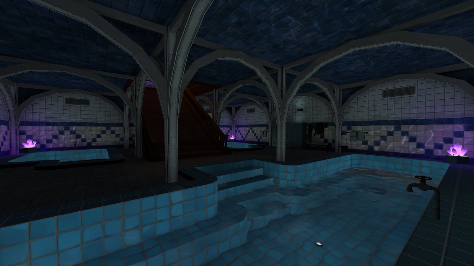 An outdoor area of the FirePowered trade server map